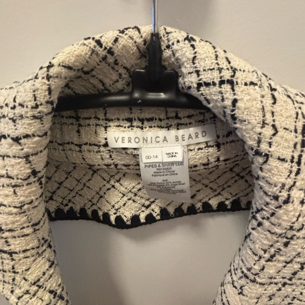 Veronica Beard Plaid Dickey - Picture 2 of 2